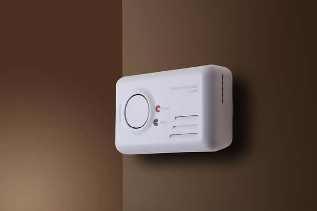 A carbon monoxide alarm