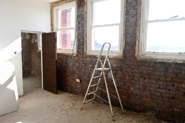 Former Masonic Hall is being renovated into apartments on Wallgate, Wigan.