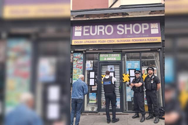 Euroshop, in Wigan town centre, was forced to close