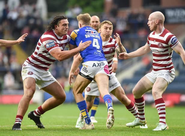 Wigan Warriors were defeated by Leeds Rhinos