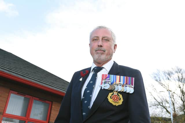 John Harker MBE at Wigan Borough Armed Forces Hub