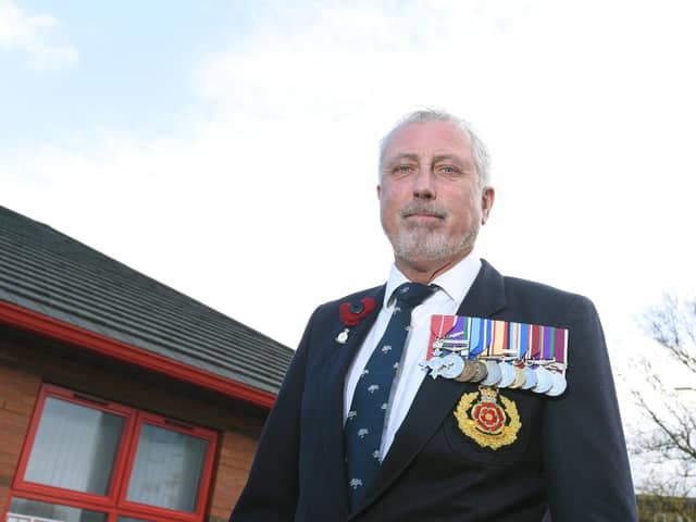 John Harker MBE at Wigan Borough Armed Forces Hub