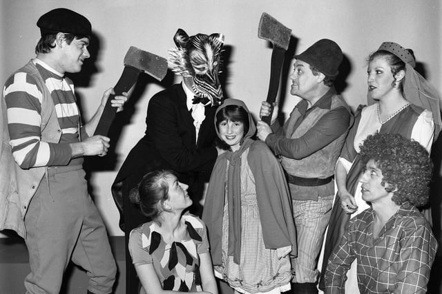 Wigan Little Theatre members who staged their "Red Riding Hood" pantomime in January 1985.