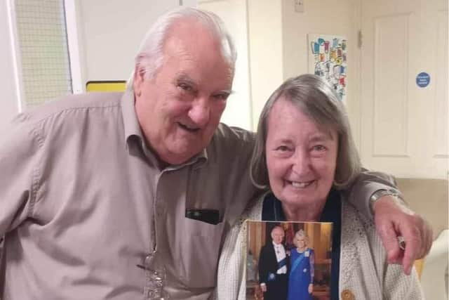 Alec Jervis (82) with wife Eileen (80) celebrated their diamond wedding anniversary with the traditional greeting from the king and queen