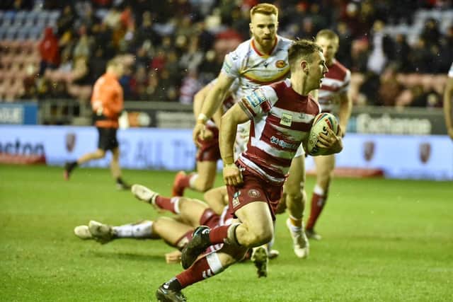 Harry Smith scored Wigan's only try of the game