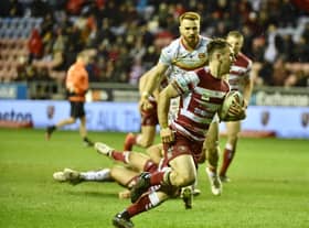 Harry Smith scored Wigan's only try of the game