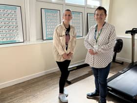 Katy Brittain with Jo Willmott, director of social care and transformation at Wigan Council