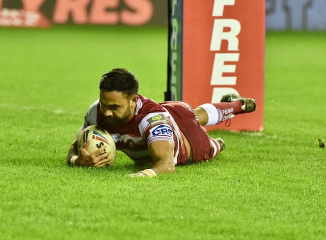 Bevan French made an incredible run for his first try of the game.