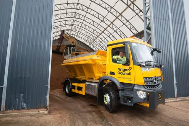 Wigan gritter ready for action