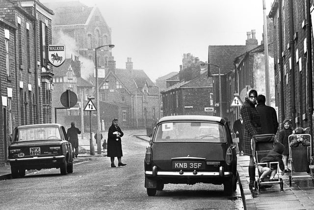 Belle Green Lane, Higher Ince, in January 1972.