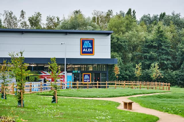 Aldi supermarket.