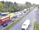 The southbound carriageway of the M6 was closed for about half an hour following the crash north of the Standish turn-off