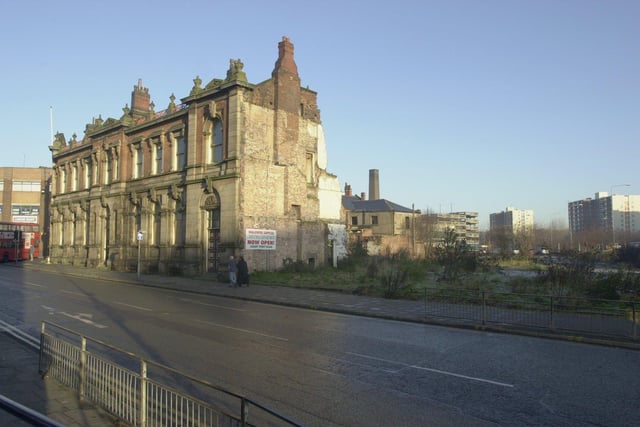 A view of Wigan's old town hall on corner of Rodney Street and King Street, Wigan - 2007.