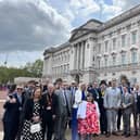Trainees from The Hamlet were invited to a garden party at Buckingham Palace