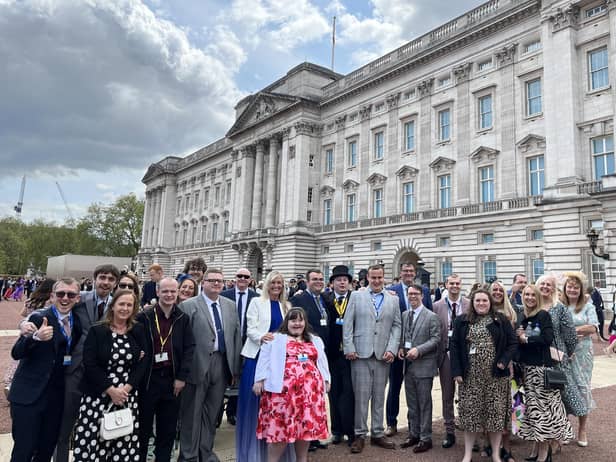 Trainees from The Hamlet were invited to a garden party at Buckingham Palace
