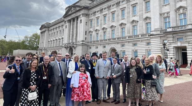 Trainees from The Hamlet were invited to a garden party at Buckingham Palace