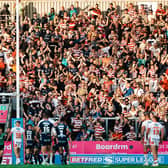 Wigan fans at the Totally Wicked Stadium