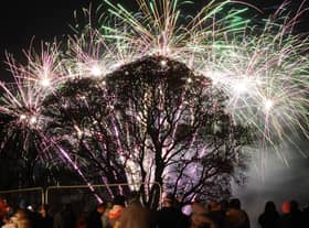 Fireworks at Haigh Hall