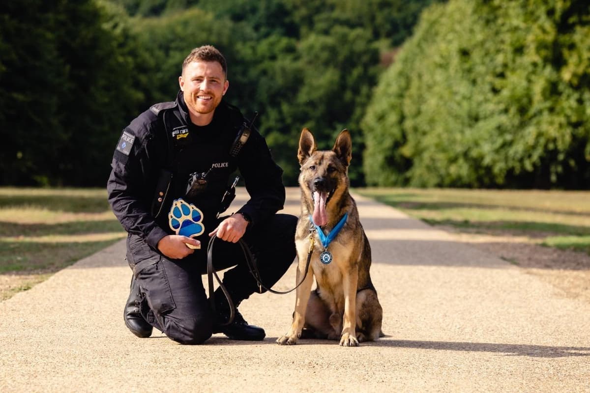 Robbery Dog Bobby and and his dog who foiled a Wigan armed robbery are named as ...