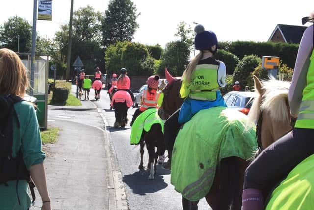 Horse riders on the roads of Wigan during the 2022 event