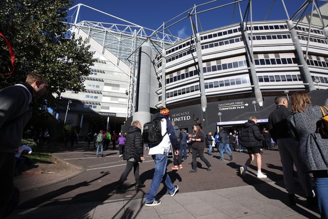 Fans start to arrive at St James' Park (Photo by George Wood/Getty Images for RLWC)