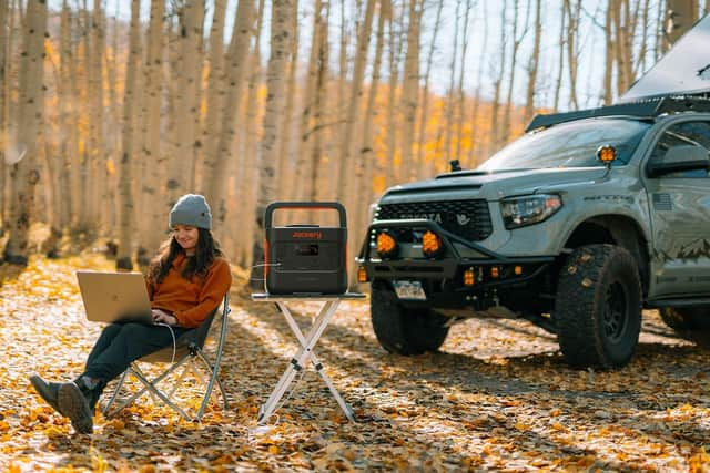 Get back to nature: recharge your batteries, while Jackery’s new solar generator
takes care of everything else