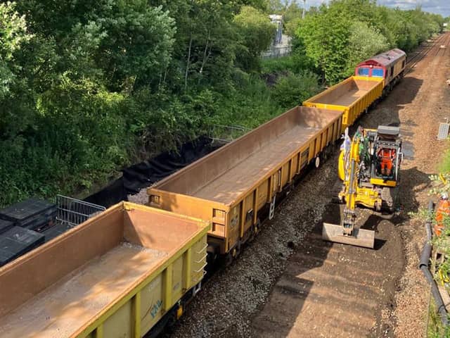 Improvement works on the railway near Wigan