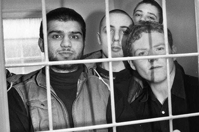 New inmates in one of the cells in the Assembly area at Hindley Remand Prison in April 1994.