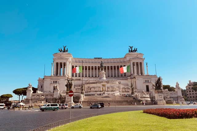 A rare moment of tranquillity on the roads of Rome