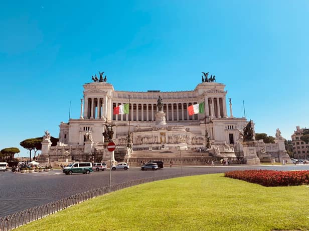 A rare moment of tranquillity on the roads of Rome