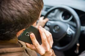 David Sergeant was found guilty of driving while on the phone. Picture posed by model