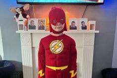 Leighton, 7, as The Flash