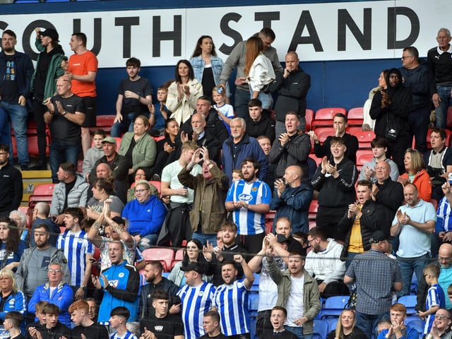Latics fans at Bolton.
Pic: BP