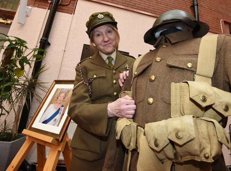 Deborah Pugh from 5th Bn. Manchester Regiment Living History Museum.