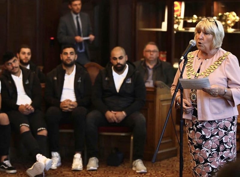 The Mayor of Wigan Borough Coun Marie Morgan at the event.