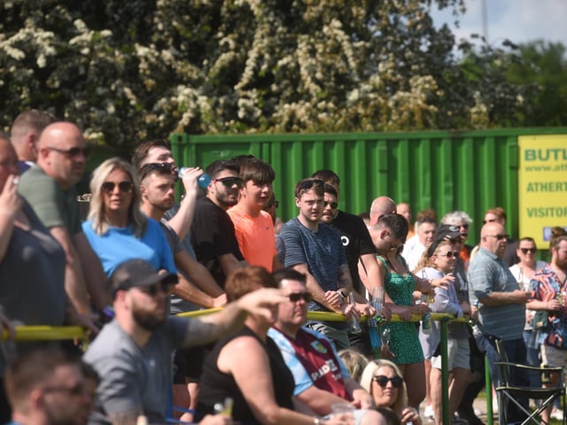 Charity football match between Holly's Hearts and Angels United at Atherton Town FC