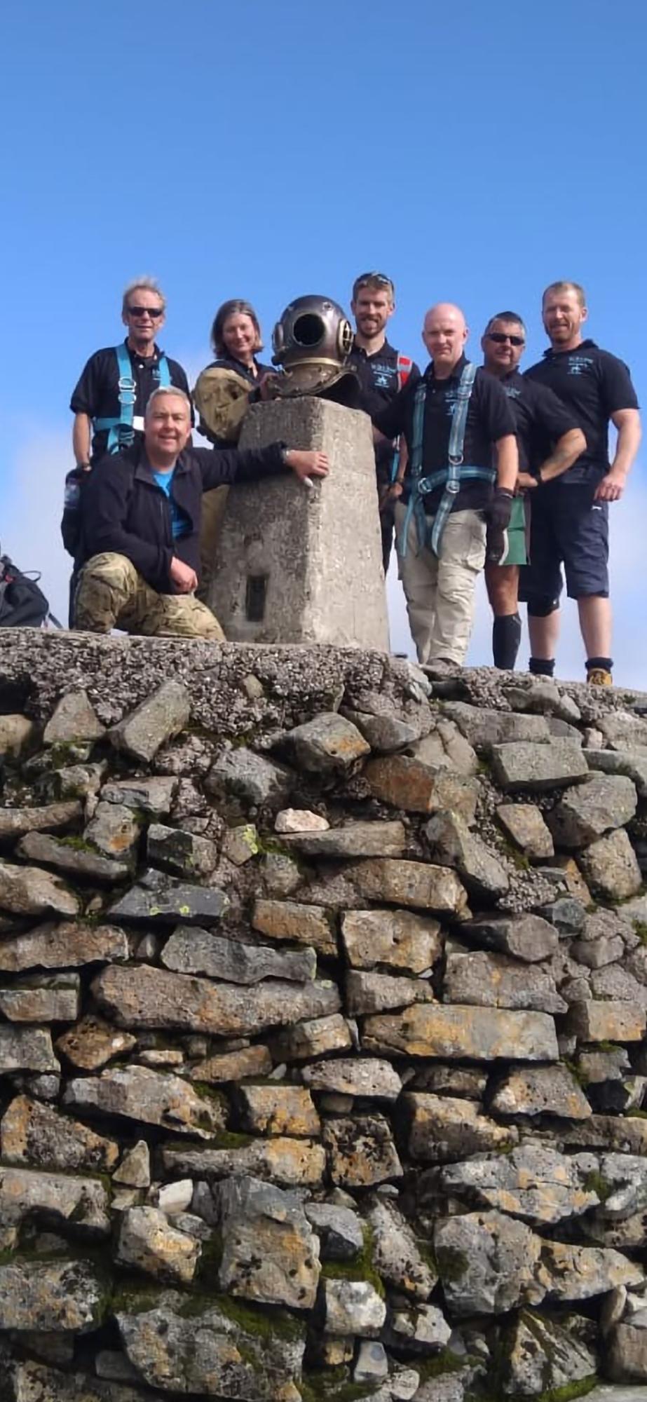 Wigan dad to climb England's highest mountain in 80kg diving suit - just seven weeks after another tough charity challenge