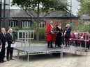 The formal proclamation was held on Believe Square