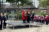 The formal proclamation was held on Believe Square