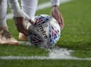 LEEDS, ENGLAND - OCTOBER 27: General view of the official mitre match ball during the Sky Bet Championship between Leeds United and Nottingham Forest at Elland Road on October 27, 2018 in Leeds, England. (Photo by George Wood/Getty Images)