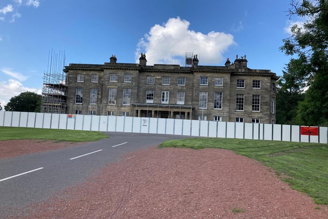 Work is well under way at Haigh Hall