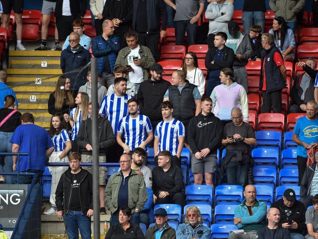 Latics fans at Bolton.
Pic: BP