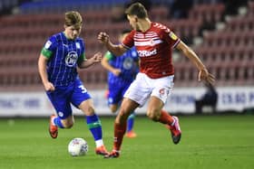 Joe Gelhardt in action for Latics