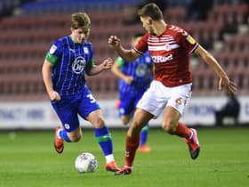 Joe Gelhardt in action for Latics