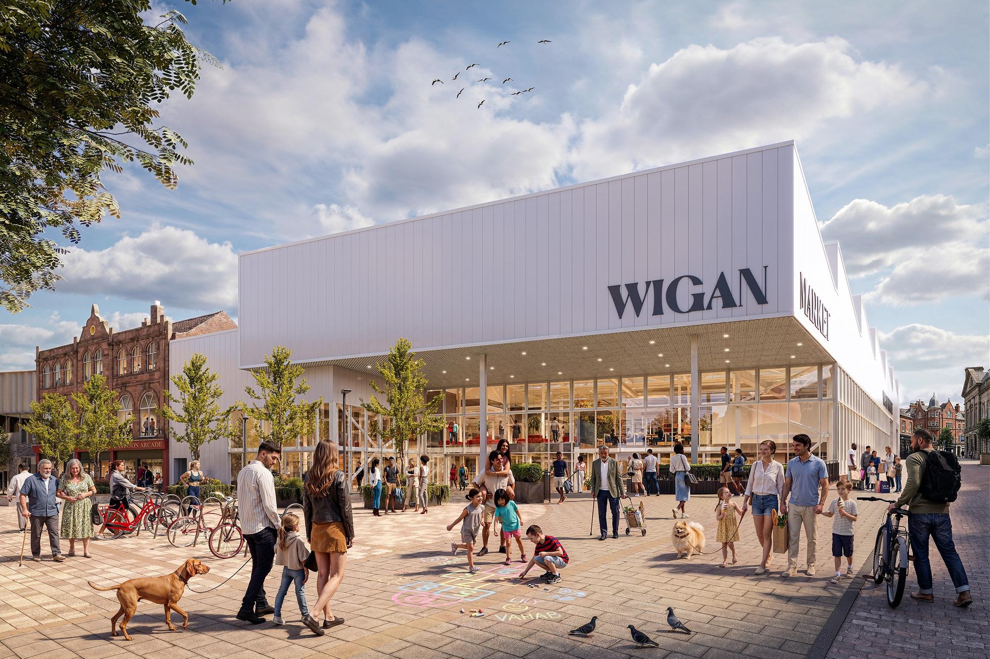Wigan’s new market hall is to open months later than originally planned
