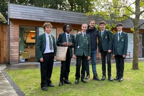 The pupils meet Hollyoaks actor Jamie Lomas