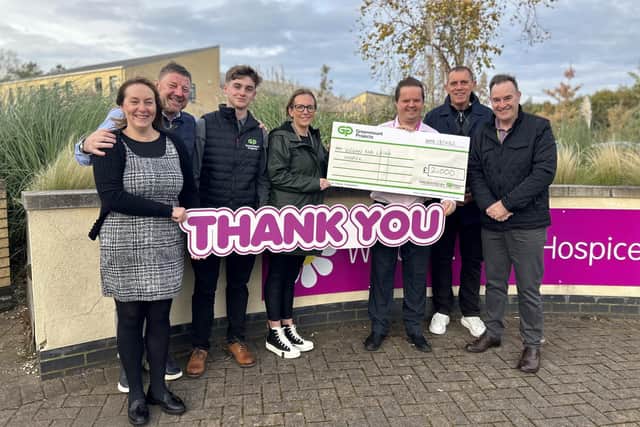 Greenmount Projects donated £2,000 to Wigan and Leigh Hospice