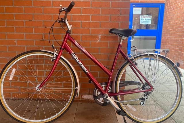 The second of the two stolen bikes that police have recovered