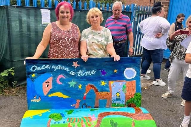 Friends of Standish Library (FOSL) community liaison officer Yvonne Winstanley and Standish councillor Debbie Parkinson