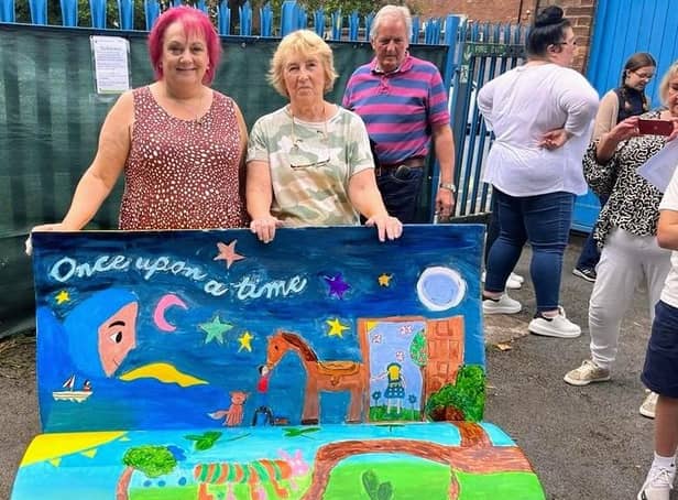 Friends of Standish Library (FOSL) community liaison officer Yvonne Winstanley and Standish councillor Debbie Parkinson